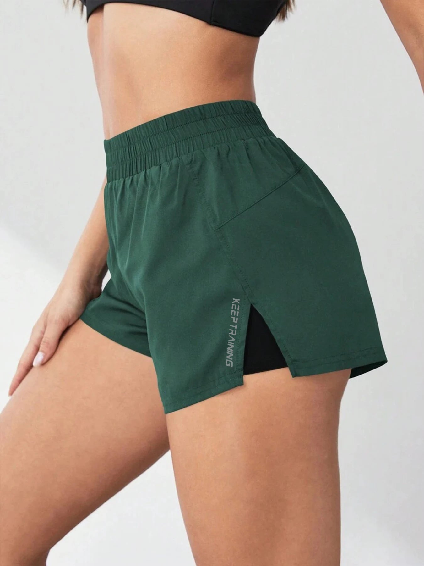 Short de Sport Femme 2-en-1 Taille Haute – Effet Jupe, Anti-Remontée & Confort Optimal pour Yoga, Fitness et Running