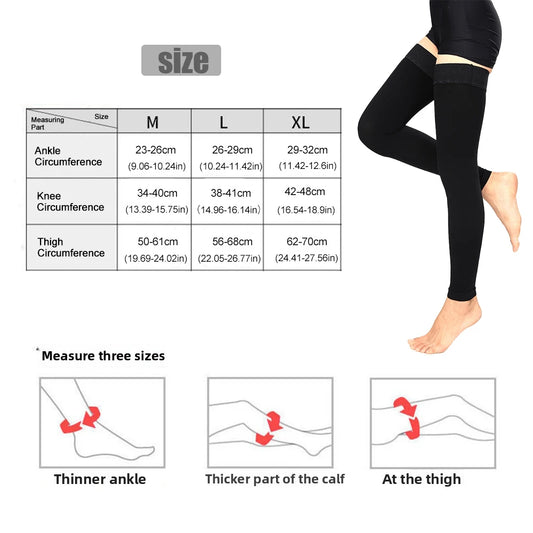 Chaussettes de Compression Classe 2 – Effet Maintien Renforcé pour Jambes Fatiguées et Mode de Vie Actif