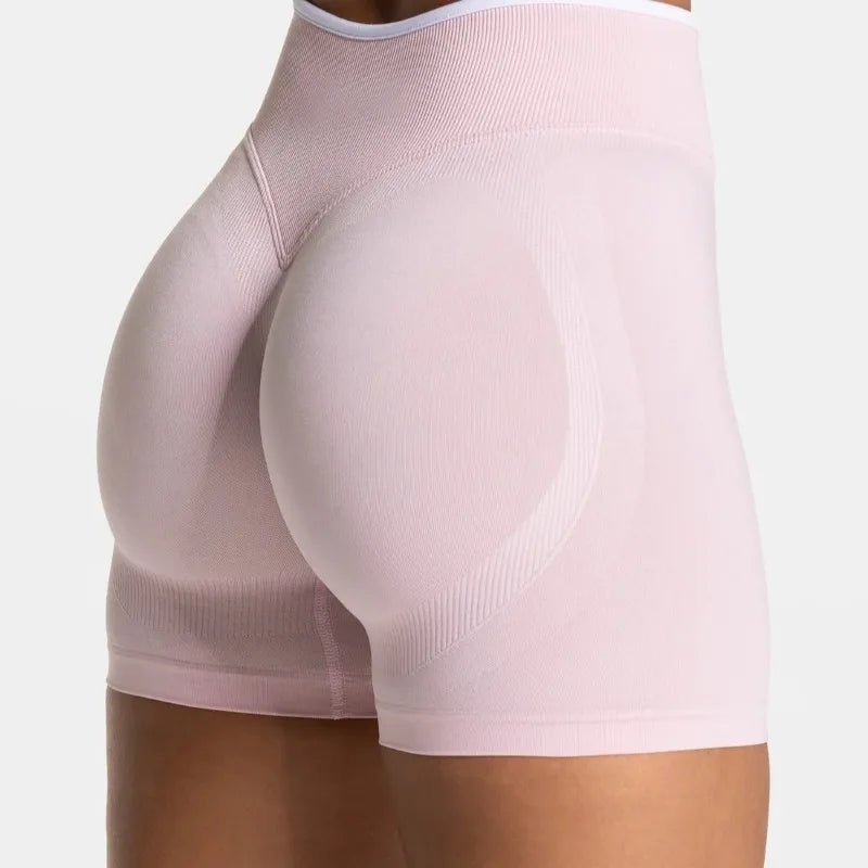 Short de sport sculptant effet push-up - Taille haute & anti-roulotrage