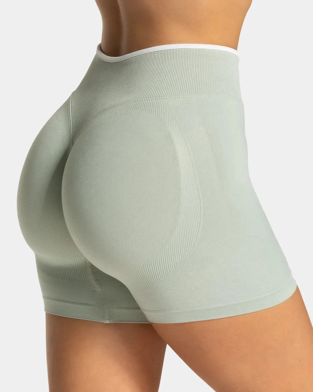 Short de sport sculptant effet push-up - Taille haute & anti-roulotrage
