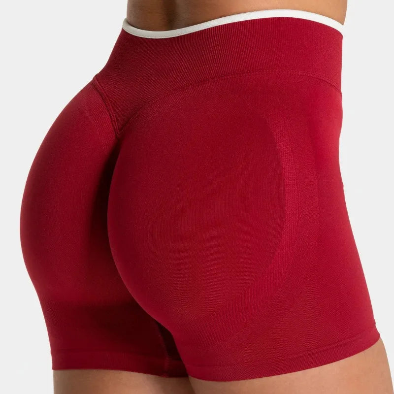Short de sport sculptant effet push-up - Taille haute & anti-roulotrage