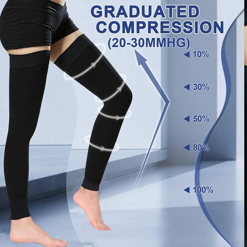 Chaussettes de Compression Classe 2 – Effet Maintien Renforcé pour Jambes Fatiguées et Mode de Vie Actif