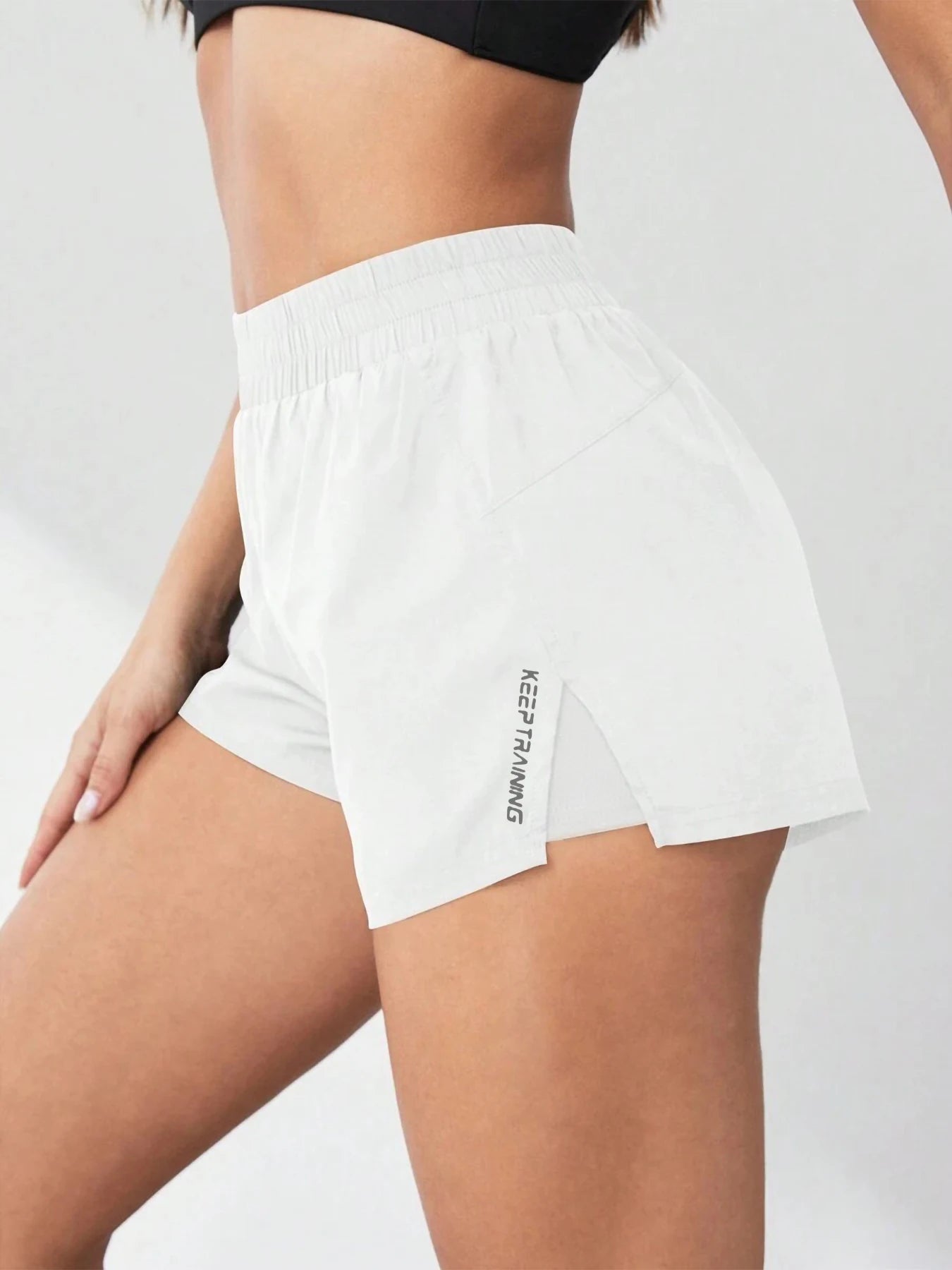 Short de Sport Femme 2-en-1 Taille Haute – Effet Jupe, Anti-Remontée & Confort Optimal pour Yoga, Fitness et Running