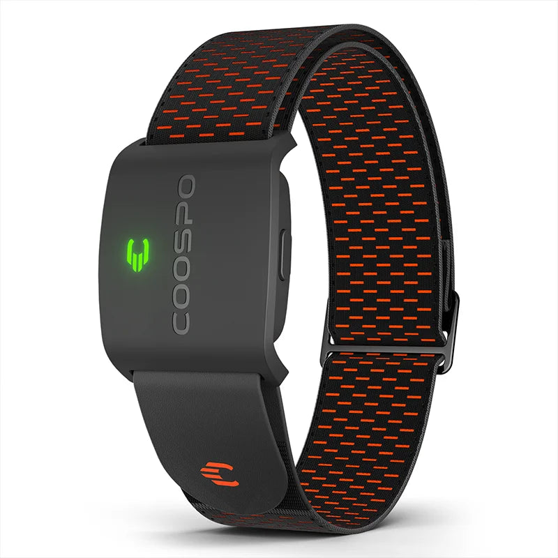 COOSPO HW9 – Brassard Cardiofréquencemètre Bluetooth & ANT+ avec Zones de Fréquence Cardiaque et Suivi des Calories